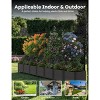 Plastic Planter Box Set with Metal Trellis, Raised Garden Bed for Climbing Plants, Outdoor Privacy Screen for Patio Balcony Backyard - 2 of 4