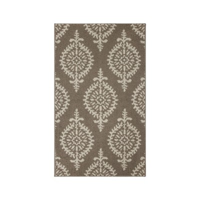2'6"x4' Paisley Tufted Accent Rugs Gray - Threshold™