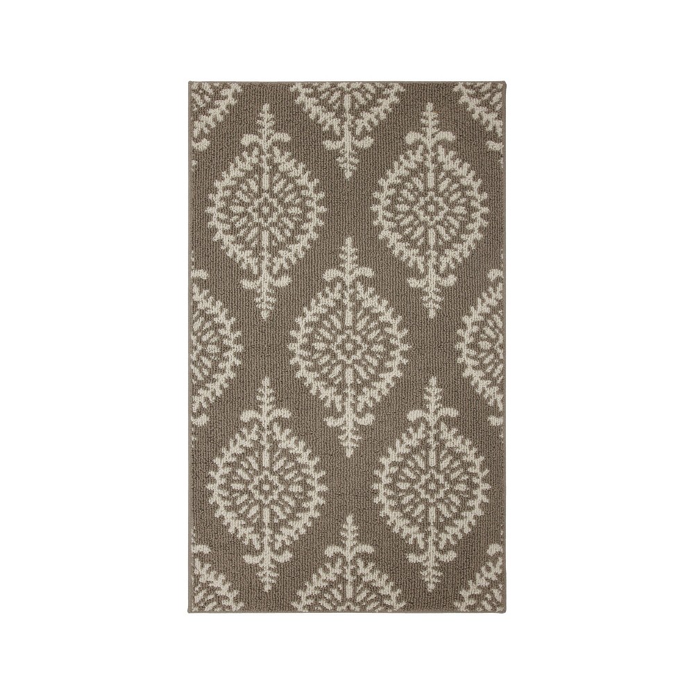 Photos - Area Rug 2'6"x4' Washable Paisley Tufted Accent Rugs Gray - Threshold™