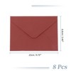 Unique Bargains Invitation Envelopes for Greeting Cards Wedding Birthday Christmas Small Linen Texture 10 Pcs - 2 of 4