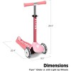 Radio Flyer Kids Toddler Scooter  Flyer Glider Jr. with Light Up Wheels, Pink, Radio Flyer Ride On Toys for Kids 2-5 Years Old for Outdoor Riding - 2 of 4