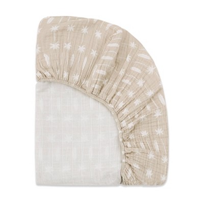 Organic Cotton Beach Bum Muslin Crib Sheet Set