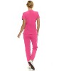 Saint Scrubs Womens 9-Pocket Medical Uniform Set- V-Neck Stretch Top with Seven Pocket Jogger Scrub Pant - 2 of 4