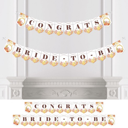 wedding congratulations banner