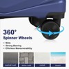 Karl Home 3 Piece Suitcases, PP Hard Shell Suitcase 20 inch 24 inch 28 inch Luggage Sets Double Wheels with TSA Lock Grey - 2 of 4