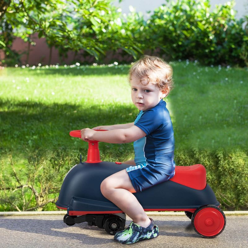 Costway 2 in 1 Electric Wiggle Car Kids Ride On Drifting Wiggle Car with Music and Pedal, 2 of 11