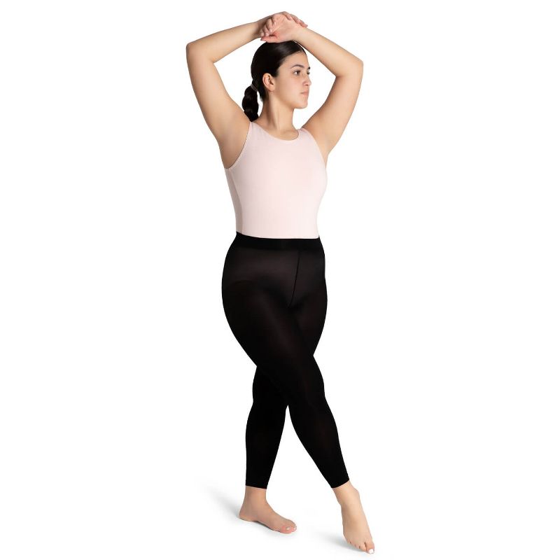 Capezio Women's Footless Tight w Self Knit Waist Band, 4 of 5