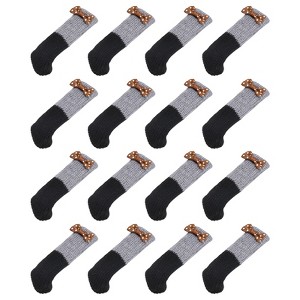 Unique Bargains Non-Slip Durable Chair Leg Socks Protectors for Hardwood Floors - 1 of 4