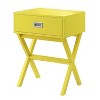 HomeStock End Table with Spacious Drawer and Wide Surface, Contemporary Accent Side Table for Lamps, Controls and Decorative Accessories - 3 of 4