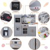 Wooden Play Kitchen for Kids with Storage | Toy Kitchen Set with Realistic Features | Gift for Ages 3+ - 4 of 4