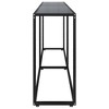 vidaXL Console Table Black 86.6"x13.8"x29.7" Tempered Glass - 4 of 4