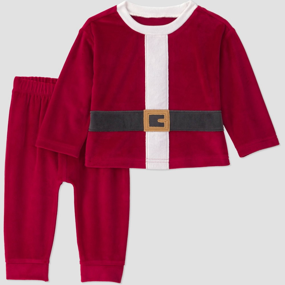 Carter's Just One You® Baby Christmas Santa Suit Long Sleeve and Joggers Set - Red 18M