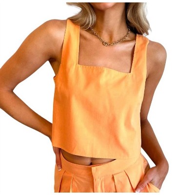 Women's Linen Tank Top - day + moon