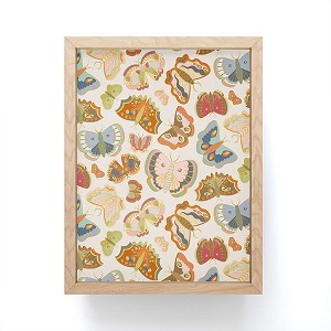 Sewzinski Magic Moths Framed Mini Art Print 4" (H) x 3" (W) x 1" (D) - Society6 - 1 of 3