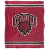 Central Washington University Primary Logo Silky Touch Blanket White 50x60 - 2 of 4