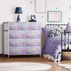 Sorbus Dresser with 9 Drawers - Furniture Storage Chest Tower Unit for Bedroom, Closet, etc - Steel Frame, Wood Top, Fabric Bins - 2 of 4