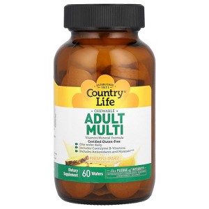 Country Life Chewable Adult Multi, Pineapple-Orange, 60 Wafers - 1 of 3