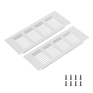 Unique Bargains Rectangle Ventilation Grille, Aluminum - 1 of 3