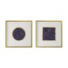S/2 23.6x23.6inLillian Purple Crystal Shadow Boxes Wall D¨¦cor - 2 of 4