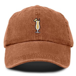 Dalix Pina Colada Embroidered Cap Cotton Baseball Cute Cool Dad Hat Womens - 1 of 4