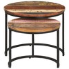 vidaXL Nesting Tables 2 pcs Solid Reclaimed Wood - 2 of 4