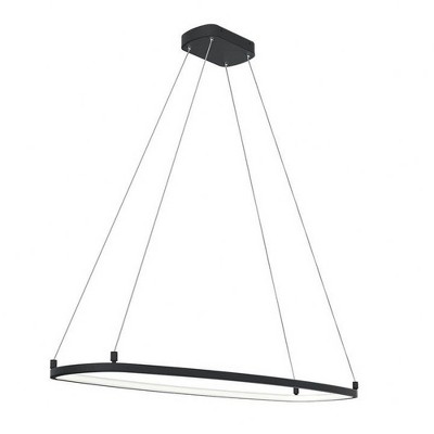 Elan Lighting Koloa 1 - Light Chandelier in  Matte Black