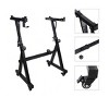 black- Heavy Duty Folding Keyboard Stand,Sturdy Reinforced Z Design W/ Adjustable Width & Height, Digital Piano Stand, Fits 54-88 Key Electric Pianos - 4 of 4
