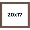 PosterPalooza | 20x17 Wide Barnwood Picture Frame, UV Acrylic, 6 Finishes - Grey, Brown, White, and Black - 2 of 4