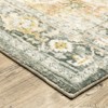 Captiv8e Designs 2'x8' Runner Salina Vintage Medallion Area Rug Gray/Gold: 8 Foot Hallway Runner, Washable, Fade-Resistant - 2 of 4