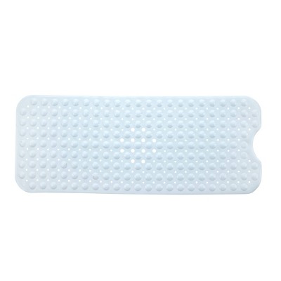 Tranquilbeauty 40 X 16 White Extra Long Non-slip Bath Mats With