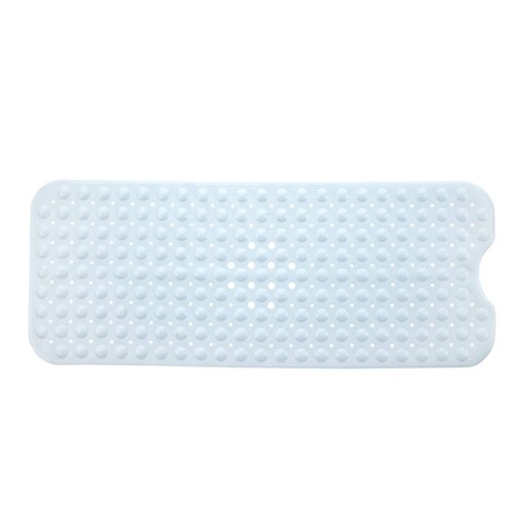 Xl Non-slip Bathtub Mat With Drain Holes White - Slipx Solutions: Pvc ...