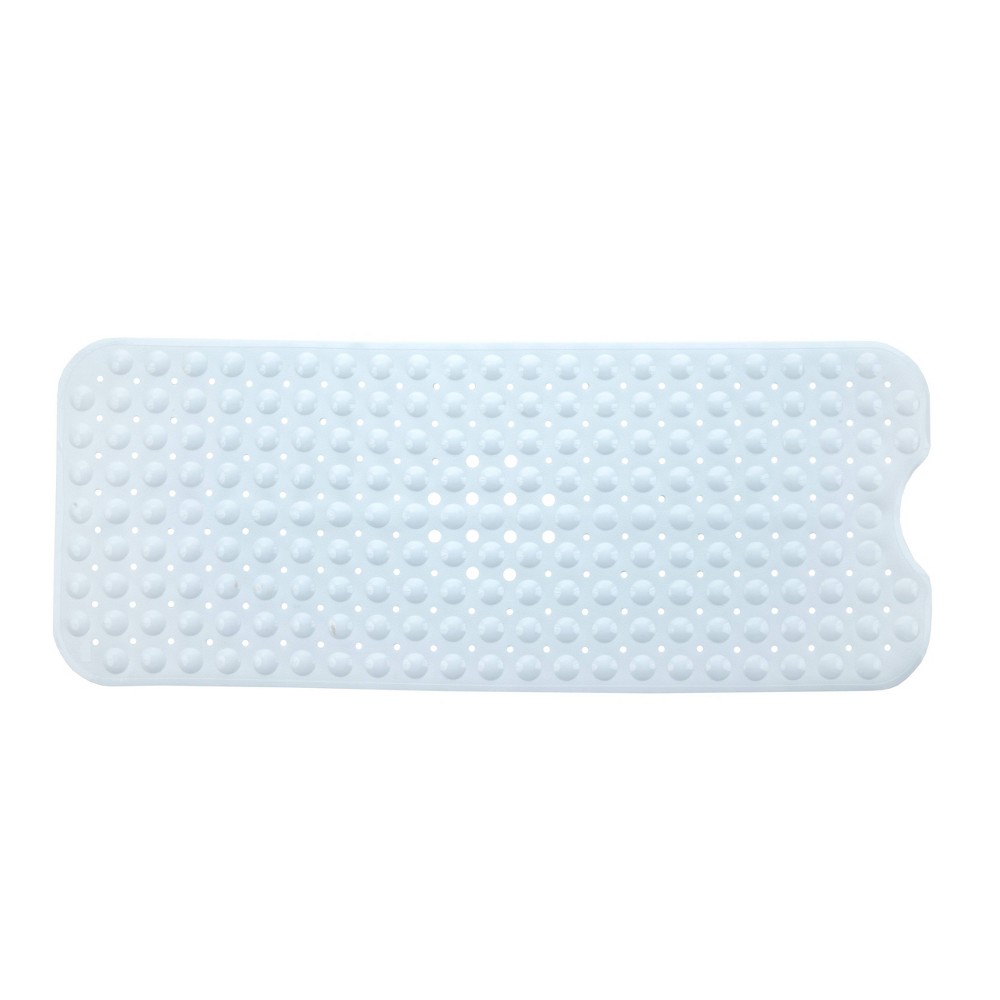 Photos - Bath Mat XL Non-Slip Bathtub Mat with Drain Holes White - Slipx Solutions