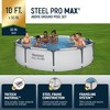 Bestway Steel Pro MAX Inch Round Metal Frame Above Ground Outdoor Backyard Swimming Pool Set with Filter Pump - 3 of 4