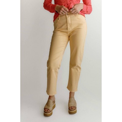 Women's Wo's Trousers Straight Colored Jeans - ESQUALO