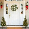 Christmas Garland with Lights&Christmas Wreaths for Front Door Set,Christmas Decoration with Pine Cones - 2 of 4