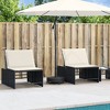vidaXL Parasol Base Black PE (Polyethylene) Standard Parasol Base Size - 3 of 4