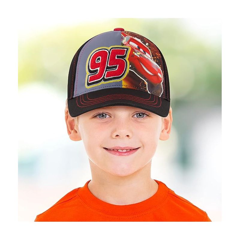 Disney Cars Lightning McQueen Baseball Cap, Little Boys, 2 of 6