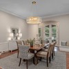 LLHZSY Modern Round Crystal Chandelier Kitchen Island Pendant Light for Dining Room - 6/8 Light - Black/Gold - 4 of 4