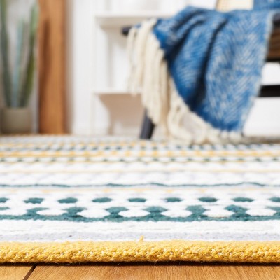Ivory Coast Hand-Woven Cotton Flatweave 3' x 5' Rug