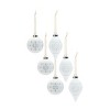 Porcelain Cut Out Ball Ornament with Nordic Design (Set of 6) - 2 of 4