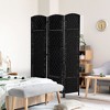 NicBex Room Divider Folding Woven Rattan Privacy Screen with Wood Legs Partition for Home & Office - 2 of 4