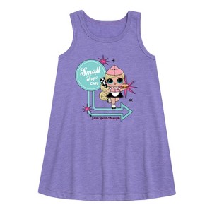 Girls' - LOL Surprise! - Small Fry Café Graphic Sleeveless Aline Dress - 1 of 3