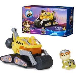 Paw Patrol, Rubble’s Bulldozer Vehicle with Collectible Figure - 1 of 3