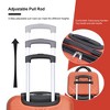 Kumasinova 4Pcs ABS Lightweight Hardside Luggage Set,Airline-Approved Carry-On Suitcases with 14"Makeup Box,Impact-Resistant,14/20/24/28" - 4 of 4