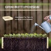 Kelly 4'x4'x12"Fir Wood Garden Bed, Patio Flower Box with Bed Liner, Outdoor Furniture - The Pop Home - 4 of 4