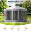 Pop Up Gazebo Screen Tent: 6-Sided Instant Canopy Shelter with 600D Oxford Cloth, Portable for Camping - 4 of 4
