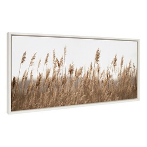 Kate and Laurel Sylvie Marsh Grass No 14 Framed Canvas by Crystal Lynn Collins - 1 of 4