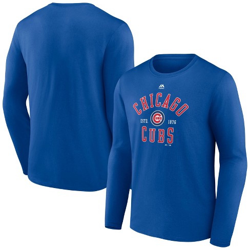 Mlb Chicago Cubs Men's Long Sleeve Core T-shirt : Target