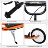 INFURNIC Kick Scooters Youth Scooter with Dual Brakes Adjustable Handlebar and Inflatable Tires, Orange, 54.8"*22.8"*35.5" - 2 of 4