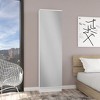 TiramisuBest Rectangle Tall Shoe Cabinet with Mirror,White - 3 of 4